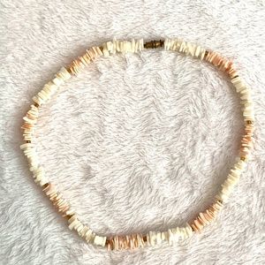 5/$20 - Pink and white puka shell necklace